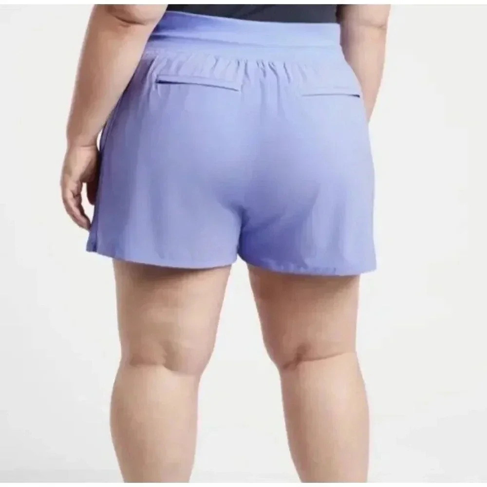 Athleta Brooklyn Short Periwinkle Blue Purple Size 20